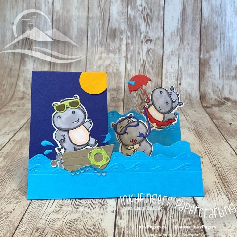 Video Tutorial: Side Step Card with Hippest Hippos