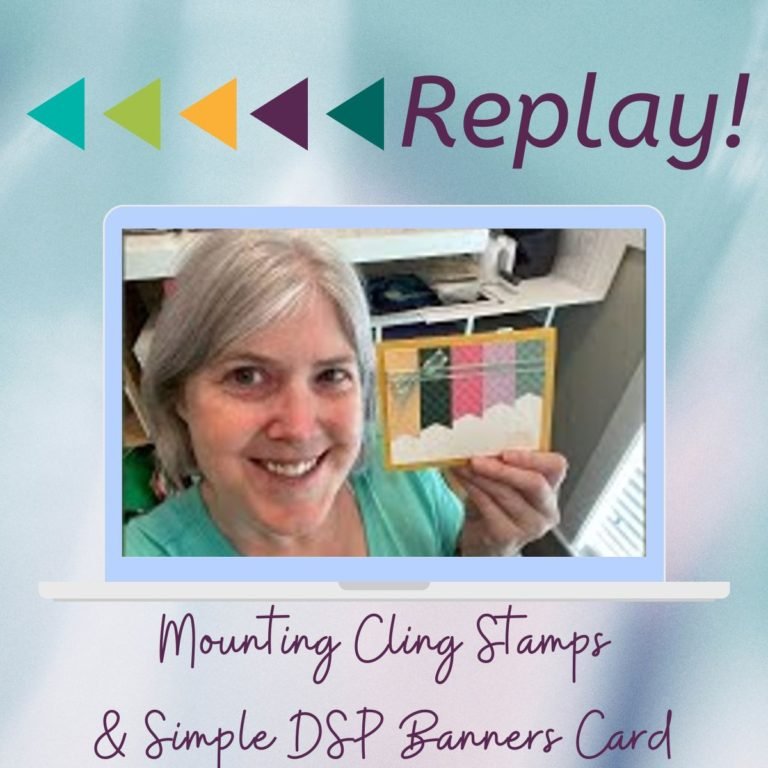 Video Tutorial: Mounting Cling Stamps + Simple Card