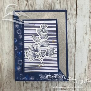 Inkyfingers Tutorial: Diagonal Joy Fold Card