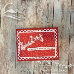 Inkyfingers Tutorial: Simple One-Colour Card