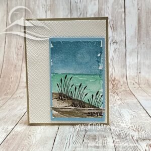 A Simple Scene with the Oceanfront Stamp Set