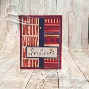 Inkyfingers Tutorial: Simple Card Layout with More Wishes stamp set