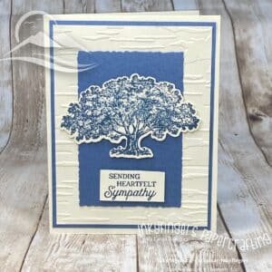 Inkyfingers Tutorial: Simple Sympathy Card with Loveliest Tree bundle